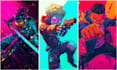 create a cyberpunk character cartoon, anime or illustration