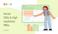 make modern flat illustrations for your app and website