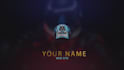 create cyberpunk logo animation and  gaming youtube intro