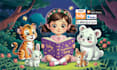 do children story book illustration and book cover with ai