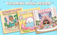 design kids coloring and activity book interior for KDP and etsy