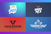 design a minimal gaming industry logo and branding