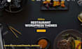 design restaurant, bakery kitchen food BBQ pizza  landing page food café website