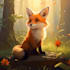 create professional cute animal digital art