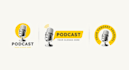 design podcast,cover art,microphone,speaker logo