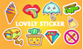 design custom doodles, kawaii and line stickers