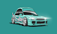 draw iconic drawing illustration of your car