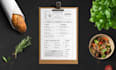 create modern restaurant menu, food flyer, menu card, and price list design