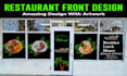 do eye catchy window graphics design,store front, sign board with mockup