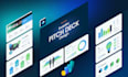 do futuristic powerpoint presentation design, pitch deck, keynote