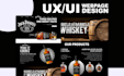 do eye catching UX UI website design using figma, adobe xd