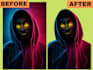 remove background from images and change with beautiful bg