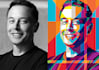make a colorful pop art portrait wpap illustration