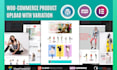 build wordpress ecommerce website and woocommerce product upload