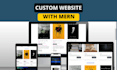 be reactjs or mern stack web developer for web development