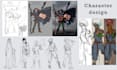 draw original character design and concept art