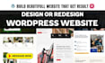 build or rebuild wordpress responsive website redesign wordpress website