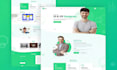 create a modern personal portfolio website, resume site, CV website