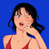 make retro anime style illustration