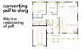 draft architectural 2d floor plans in auto cad