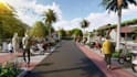 design your parking lot, parking area with 3d rendering