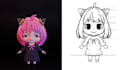 model simple 3d character from 2d to 3d in blender