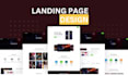 create a landing page using HTML, CSS, bootstrap, PSD, figma to HTML