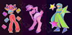 create colourful illustrations in my cartoon style