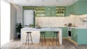 do kitchen interior and fast render