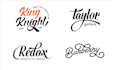 design a modern hand lettering logo