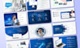 design a powerpoint presentation and sales pitch deck template