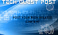 do tech guest post on da 72 website