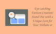 do modern favicon design for your website or app