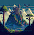create pixel art scenes and background