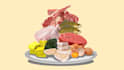 make vector fruits, vegetables, etc