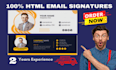 create HTML email signature or clickable email signature