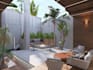 create and render dreamy terrace,yard and garden