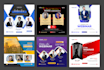 design modern webinar, event, church social media post ads