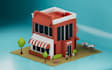 professionally design your 3d low poly house