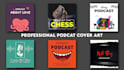 design a professional podcast cover art