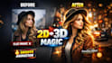 create 3d parallax slideshow video from your photos