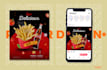 design creative attractive restaurant flyer food poster ads