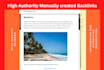 manually create backlinks on 80 plus domain authority websites