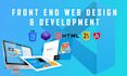 build modern responsive frontend web pages using react angular tailwind CSS