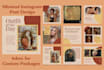 create instagram post template, social media post design, facebook, ig, fb post
