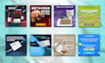 design creative social media posts, banner ads