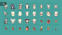 make a cute sticker plants, emoji, animals, objects