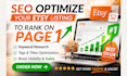 do seo optimize your etsy listing to rank on page 1
