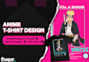 design anime t shirt for your brand