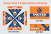 gazebo wrap and popup canopy tent design
